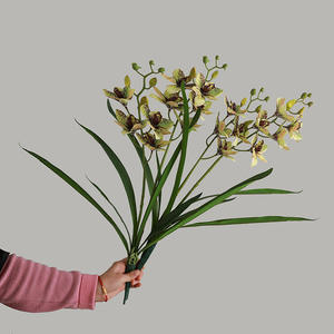 Ventes directes d'usine de <span class=keywords><strong>whelan</strong></span> artificiel à 2 feuilles de fourche pour la décoration de mariage et de maison - Product Image 4