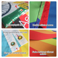 Drapeau d'Iran en polyester 90x150cm, léger, imperméable, portable, avec logo personnalisé, pour usage extérieur, vente en gros