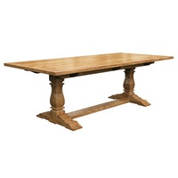 Ensembles de table à manger en bois naturel, style simple, restauration Antique, bois recyclé, transparent, laqué, avec banc