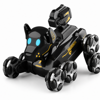 TQ-15 Robot Anjing Pintar RC - Kendali Jarak Jauh 8 Roda Penggerak Segala Medan Mainan Edukasi Konstruksi Plastik Ringan untuk Semua