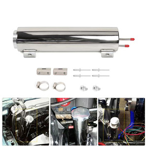 Tanque de radiador de acero inoxidable de 475 mm x 75 mm para modificación y mejora de automóviles - Product Image 4