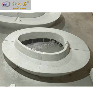Nueva Banco de Jardín de Piedra Mágica GRC, Diseño Moderno, Tamaño Personalizado, Asiento para Exteriores - Product Image 2