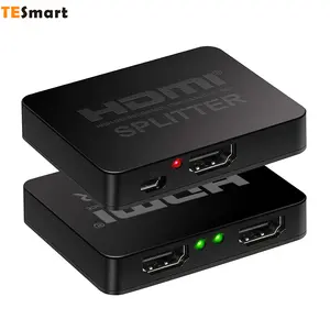 TESmart 1x2 HDMI Splitter 3D mit Audio 1 Eingang 2 Ausgang Audio Video Splitter