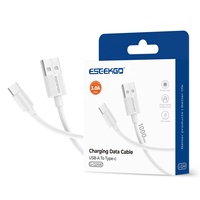 Cable de Carga Rápida ESEEKGO G-02AW de 3.3 Pies, USB a Tipo-C 3A, para Computadoras y Dispositivos Móviles, Cable de Datos de 1M