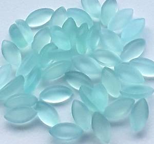Calcedonia Aqua Natural, Cabujón Marquise de 5x10mm, Lote de 5 Piezas, Gema para Joyería, Proveedor Mayorista de India - Product Image 3