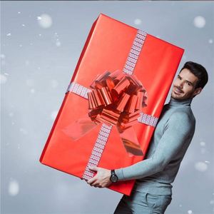 23 30 pulgadas rojo oro gigante grande decoración puerta arco PP cinta coche arco para coche regalo puerta cumpleaños hogar - Product Image 4