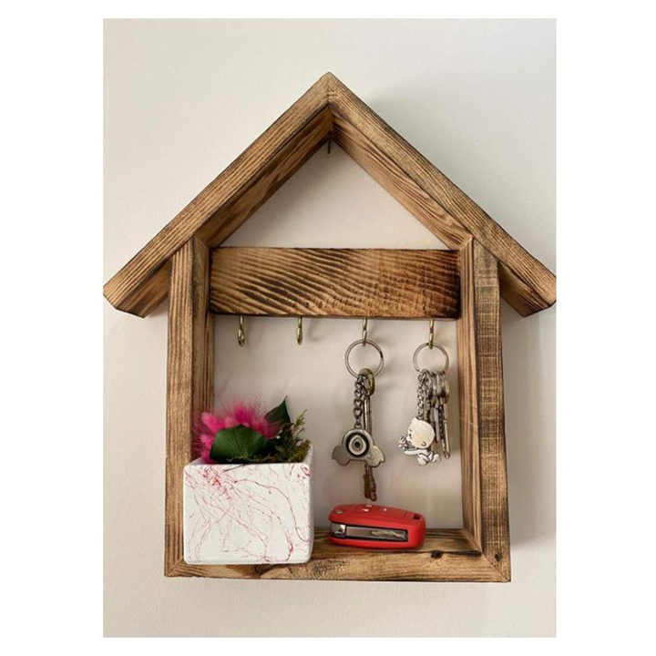 Cuelga Llaves Rustico Percheros Para Llaves En Madera Colgador