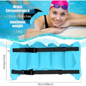 Ceinture de natation gonflable en PVC, flotteur de piscine portable, aide à la taille pour adultes, ceinture d'entraînement de natation réglable avec boucle - Product Image 2