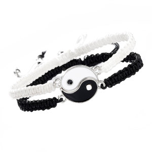 <span class=keywords><strong>Pulseras</strong></span> de Cuerda Trenzada de la Suerte, Ajustables, Infinito, <span class=keywords><strong>para</strong></span> Parejas, Amistad, Amor Eterno, Venta al por Mayor, 2 Piezas - Product Image 5