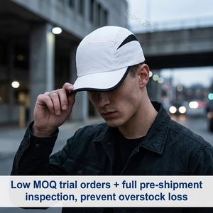 Casquette de sport 5 panneaux en coton respirant avec logo personnalisé OEM/ODM, filet, pour activités de plein air, course et cyclisme, faible MOQ, livraison rapide - Product Image 2