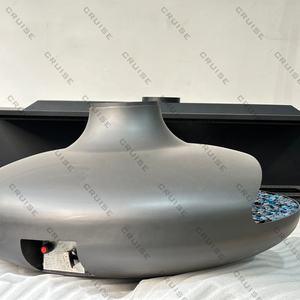 Cheminée suspendue décorative en acier au carbone flottant avec verre, foyer à bois de 1000 mm, CRUISE - Product Image 4