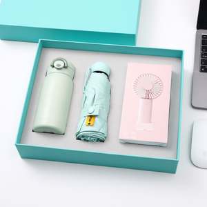 Ensemble Cadeau de Noël et de la Saint-Valentin de Haute Qualité pour Femmes : Tasse Isotherme, Mini Ventilateur et Parapluie – Personnalisable avec Logo – En Stock - Product Image 3