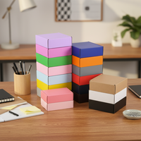 Boîtes d'expédition de luxe personnalisées avec logo, écologiques, recyclables, colorées, petites, en carton ondulé, auto-érectables, avec doublure en mousse, pour cadeaux et envois postaux