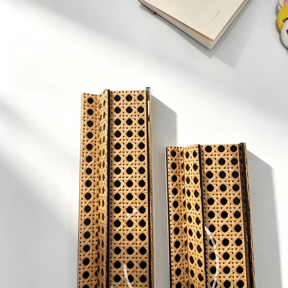 Luxury American Mahjong Tile Rack Woven Pattern Acrylic Mahjong Holder ...