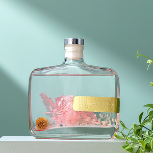 Nhãn hiệu riêng 350ml vòng thủy tinh cho lâu dài Hương thơm hoa Reed khuếch tán thiết lập thành phần tự nhiên cho phòng tắm nhà - Product Image 3