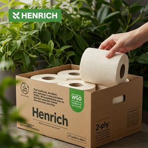 Papier <span class=keywords><strong>toilette</strong></span> OEM en bambou biologique, économique, 3 plis, en pâte de bois, avec logo personnalisé, USA - Product Image 1