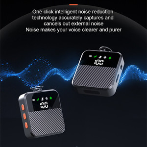 360 °   Microphone Lavalier Omnidirectionnel Intelligent avec Réduction de Bruit et Avertissement <span class=keywords><strong>Vocal</strong></span> à Activation pour <span class=keywords><strong>Enregistrement</strong></span> Vidéo - Product Image 2