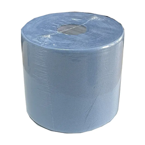 <span class=keywords><strong>Papier</strong></span> essuie-mains industriel bleu en pulpe recyclée pour salle de bain, pour sécher les mains - Product Image 4