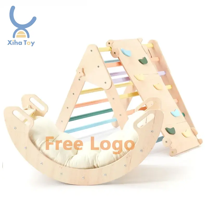 XIHA Gym Montessori Escalada Triángulo Arco Juguete Interior Play Kletterdreieck Pickler Triangle Set Piklers Triangle