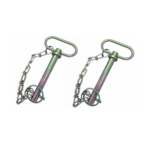 <span class=keywords><strong>Goupille</strong></span> d'attelage en zinc plaqué OEM d'usine avec chaîne <span class=keywords><strong>de</strong></span> sécurité pour tracteur, remorque et équipement agricole - Product Image 3
