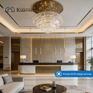 Progetto di Costruzione Alberghiera, Bancone Reception Personalizzato, Soluzione Completa per Materiali Edili, Disegni 2D e 3D - Product Image 1