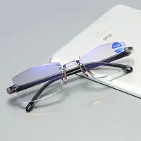 Nuevo anti-Luz Azul recorte sin montura HD una pieza gafas de lectura de las mujeres de los hombres al por mayor lector gafas de Marco