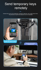 Doigt pouce impression électronique USB Charge sans clé sécurité pavé tactile armoire à bagages empreinte digitale cadenas intelligent serrures - Product Image 4