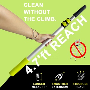 Perche <span class=keywords><strong>télescopique</strong></span> pour peinture de 49 cm à 95 cm, en alliage d'aluminium épaissi, pour rouleau à peinture et bloc de ponçage - Product Image 4