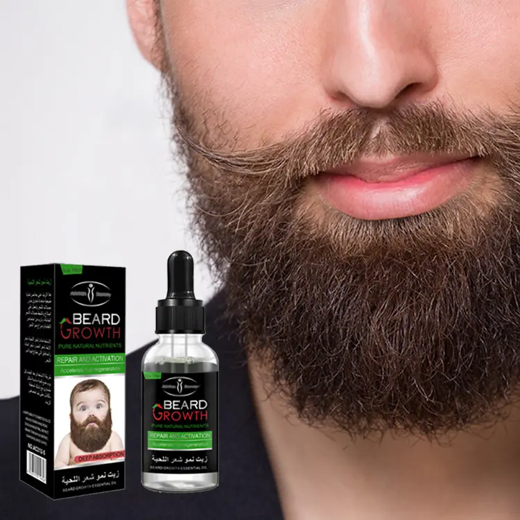 Huile Barbe En Gros Custom Logo Beard Serum Private Label Dropshipping Men Natural Organic Vegan Scent Beard Oil Growth Products