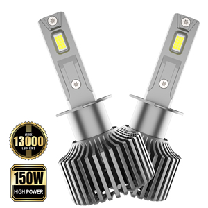 <span class=keywords><strong>Ampoule</strong></span> LED H1 A8F 150W 13000LM 6500K pour phare avec double caloduc en cuivre pour camionnette et camion commercial, conduite <span class=keywords><strong>de</strong></span> nuit - Product Image 1