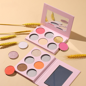 Paleta de <span class=keywords><strong>Maquillaje</strong></span> Vegano al Por Mayor con Logotipo Personalizado OEM de <span class=keywords><strong>Iluminador</strong></span>, Contorno, Bronceador y Rubor para DIY - Product Image 2