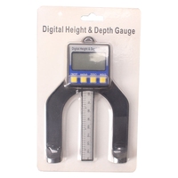Jauge de profondeur numérique en plastique avec écran LCD et pieds magnétiques, haute précision pour tables de fraisage, outils de mesure pour le travail du bois