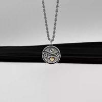 Collier chaîne en acier titane tendance hip-hop de créateur Hisera, pendentif lourd, bijoux cadeau unisexe, fabriqué en Chine, sans pierre