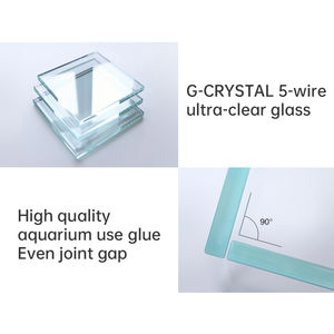 Vente en gros de verre ultra clair verre transparent super blanc 10 20 30 gallons Aquarium à poissons Betta en verre à faible teneur en fer - Product Image 4