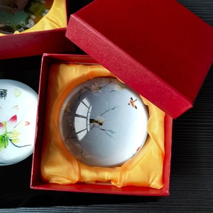 8cm chất lượng cao tùy chỉnh ảnh kính mái vòm chặn giấy cá nhân sáng tạo pha lê màu vòng chặn giấy đánh bóng - Product Image 5