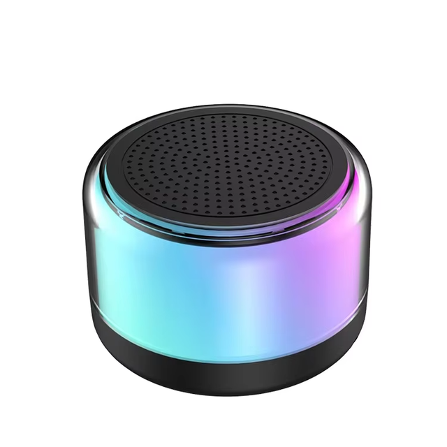 2026 Gift Wholesale for 5.3 Bluetooth Mini Speaker RGB LED Lighting Portable Card Slot Bass Subwoofer Creative Car & Desktop Use