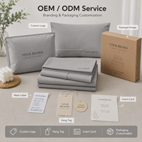 Ensemble de draps en microfibre de couleur unie douce avec drap plat, drap-housse et taies d'oreiller pour la vente en gros aux hôtels