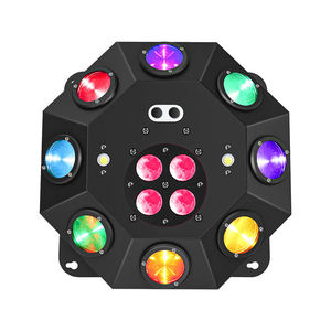 Projecteur de scène multi-effets DJ RGB LED 5-en-1 avec faisceau, stroboscope et laser, DMX512, activé par le son pour discothèques, clubs et mariages - Product Image 6