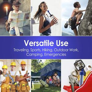 Paille filtrante à eau personnelle manuelle portable, purificateur d'urgence avec filtration de 0,01 µm et durée de vie du filtre de 12 mois pour le camping - Product Image 4