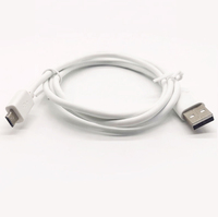 Cable Micro USB de 4 núcleos, cargador largo Universal para Android de 1m, a microusb, sincronización de alta velocidad y carga rápida