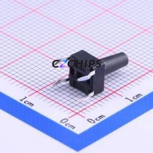 DTS-68K-V Tactile Switch Through hole Component (THT)-4P,6.2x6.2mm Switch Single Pole Single Throw Round Button 6.2mm 6.2mm - Product Image 2