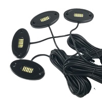 Kingshowstar 36 LED 1-20 pièces, phare LED blanc ultra-lumineux, éclairage de roche pour ATV/camions tout-terrain 12V IP68