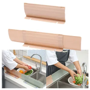 Verstelbare Gootsteen Splash Guard Keuken Aanrecht Herbruikbare Verhoging Bar Water Baffle Plaat Splash Gootsteen Beschermer Baffle