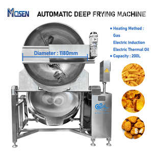 Friteuse industrielle automatique à gaz en acier inoxydable de grande capacité pour frites de banane, chips de plantain, arachides et oignons frits - Product Image 3