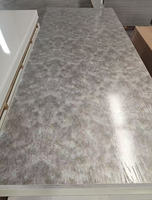 Intérieur moderne en fibre de bambou, placage bois, texture métallique, miroir solide, PVC imperméable et ignifuge pour salon et chambre à coucher, facile à installer