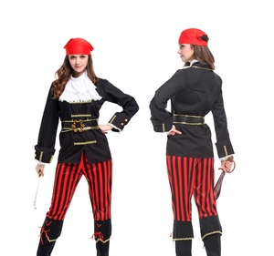 Boutique personalizada de moda <span class=keywords><strong>y</strong></span> hermosa mujer pirata Halloween Cosplay adulto vestido de fiesta de lujo - Product Image 2