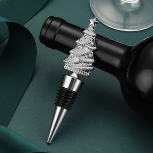 Christmas Tree Wine Stopper Gold Silicone <b>Sealing</b> Bottle Plug For Wine Bottles - Product Image 4