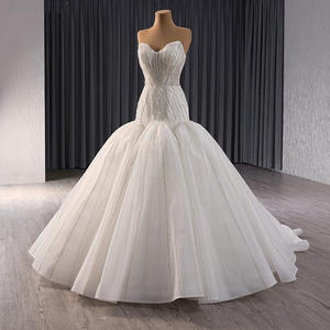 Jancember 241061 Boho Sweetheart Robes de mariée sirène à lacets - Product Image 1