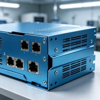 Boîtier de montage en rack en tôle de 19 pouces 1U personnalisé avec port USB frontal pour l'installation de cartes de circuits imprimés
