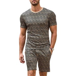 Conjunto de ropa de descanso para hombre 2025, camisetas de manga corta y pantalones cortos, ropa de dormir a juego - Product Image 5